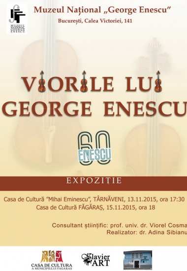 Expoziția ”Viorile lui George Enescu” la Târnăveni și Făgăraș